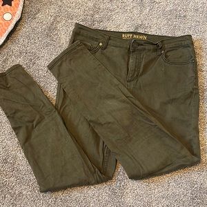 Ruff Hewn Size 8 Army Green Skinny Jeans